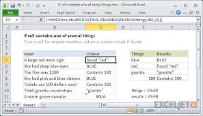 Excel Formula If Cell Contains One Of Many Things Cell Excel Formula Excel