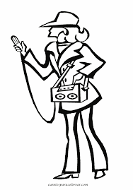 Hoy se celebra el día del periodista y recibimos halagos y obsequios, pero no nos detenemos a pensar en esta crisis. Dibujos Para Colorear Profesiones Variadas