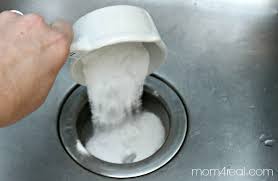 unclog your drains with baking soda and