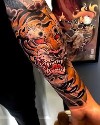 Pin By Martin Antov On Sleeve Tiger Tattoo Sleeve Japanese Sleeve Tattoos Sleeve Tattoos