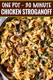 These healthy twists on your favorite takeout dinners are easy to make, packed with flavor, and perfect for sharing or meal prepping for your week. Chicken Stroganoff 30 Minute One Pot Meal The Chunky Chef