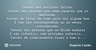 Rogerio Cunha Cansado Das Pessoas Pessoa Infantil Pensamentos