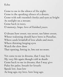 Poet Ponderings Poetry Quotes Haiku Christina Rossetti Echo Poetry Words Poems Beautiful Poetry