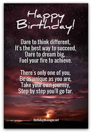 Inspirational Birthday Poems Unique Poems For Birthdays Happy Birthday Quotes For Friends Inspirational Birthday Wishes Birthday Quotes Inspirational