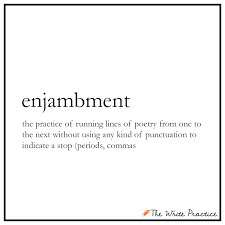 Enjambment Definition And Examples For Writers Writing Poetry Writing Cool Writing