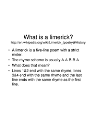 What Is A Limerick 6th Grade Writing Poetry For Kids Writing Poetry