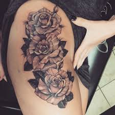 Mine Rose Hip Thigh Tattoo Tattoos Hip Tattoo Pretty Tattoos
