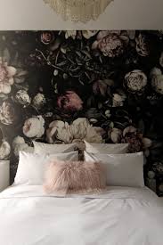 Preciously Me Blog One Room Challenge Bedroom Makeover Reveal Ellie Cashman Dark Floral Wall Floral Bedroom Floral Wallpaper Bedroom Elegant Bedroom Decor