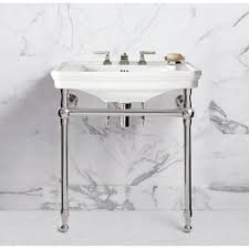 console sink with metal legs ideas on