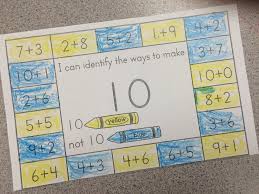 Students Practice Decomposing Numbers From 2 10 By Identifying Different Combinations Kindergarten Math Addition Kindergarten Math Kindergarten Math Activities
