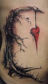 20 Tim Burton Inspired Tattoos Tim Has A Very Unique Style And Trademark Which Is Twisted Dark And Abso Life Tattoos Picture Tattoos Tree Tattoo Designs