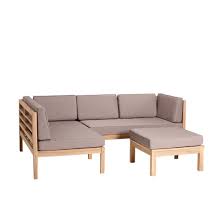 Lassen sie sich entführen in die gartenwelt von diesem beliebten hersteller, wo sie so mancher neue trend erwartet und die qualität immer den besten. Outliv Odense Loungeecke 3 Teilig Akazie Polster Faded White Royal Taupe Lounge Mobel Diy Mobel Balkon Lounge