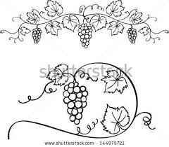 Grape Vines Cvetochnye Raskraski Gravyura Na Stekle Vinogradnye Lozy