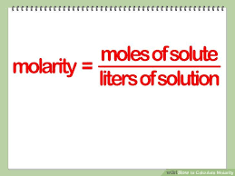 How To Calculate Molarity Molarity Equation Chemistry Notes Calculator