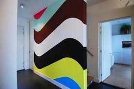Chevron Pattern Interior Wall Paint Wall Paint Designs Striped Walls