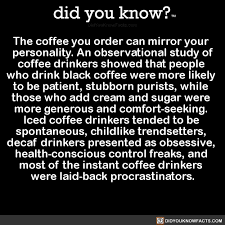 Coffee Did You Know Facts Psychology Facts Words