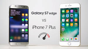 Iphone 7 Plus Vs Galaxy S7 Edge Speedtest Comparison Youtube