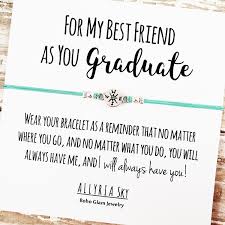 Best Friend Bracelet With Graduation Card Best Friend Graduation Gift Bff Bestie College Friend Graduation Graduation Gifts For Friends Bff Graduation Gift