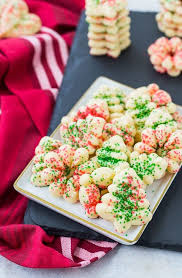 This recipe for festive shaped spritz cookies has been adapted by my mother donna menyes from her 1984 edition of better homes and gardens. Cream Cheese Spritz Cookies For Christmas Rachel Cooks