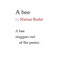 A Classic Haiku From Matsuo Basho Haiku Poems Writing Poetry Hello Poetry