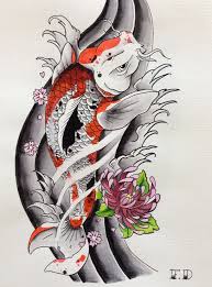 Florian Duenker Japanese Koi Tattoo Flash Koi Tattoo Japanese Symbols Tattoo Cat Tattoo