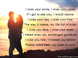 I Miss You Poems For Girlfriend Missing You Poems For Her I Miss Your Smile My Boyfriend Quotes Missing You Poems