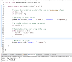 Java Program To Calculate The Power Of A Number With Examples Javaprogramto Com