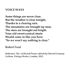 Robert Frost Voice Ways Robert Frost Poems Robert Frost Poems