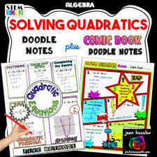 Solving Quadratic Equations Doodle Notes Quadratics Solving Quadratic Equations Quadratic Equation