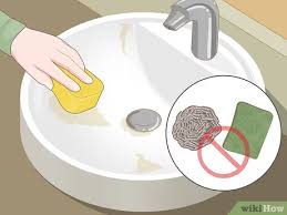 how to clean and shine a porcelain sink