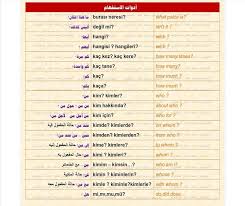 تعلم اللغة التركية أدوات الإستفهام Soru Edatlari Wattpad