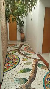 Very Nice Mosaic Floor For Entry Or Bathroom In 2020 Mosaic Flooring Mosaic Art Mosaic Garden