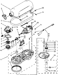 Kitchenaid Kp26m1xce5 Copper Pearl Professional 6 Qt Stand Mixer Schematics Page B Kitchen Aid Kitchenaid Professional Kitchen Aid Mixer