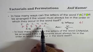 .a monkey rearranging iiillnos to spell illinois? In How Many Ways Can You Arrange Letter Keeping The Order Same For Consonants In Canada Youtube