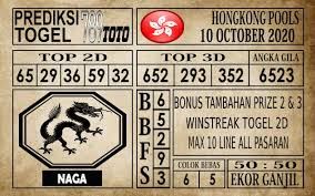 Prediksi Hongkong Pools Hari Ini 10 Oktober 2020 Prediksi Bebas