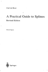 A Practical Guide To Splines 2001 Edition Open Library