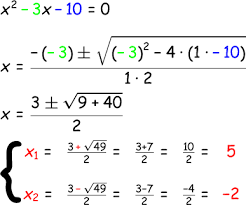 The Quadratic Formula Algebra 1 Quadratic Equations Mathplanet Quadratic Formula Quadratics Quadratic Equation
