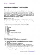 Take note that this is a template that allows you the freedom to make any edits that you deem necessary to it, all for the sake of providing you with your specific needs. Data Protection Cipd Hr Inform