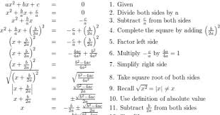Derive Quadratic Formula Google Search Quadratics Solving Quadratic Equations Quadratic Formula