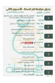 جدول مذاكرة بسيط ومنظم للصف الثالث الثانوي علمي علوم هتل م المنهج في شهر صباح مصر