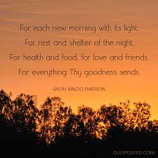 Ralph Waldo Emerson Poem About Gratitude With Sunrise Photo Emerson Poems Gratitude Quotes Ralph Waldo Emerson Poems