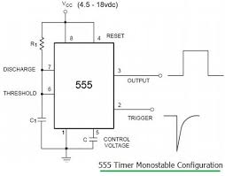 555 Ic Monostable Multivibrator Pulse Duration Calculator