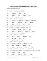 Balancing Chemical Equations 10th Higher Ed Worksheet Chemical Equation Balancing Equations Chemistry Worksheets