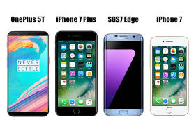 Oneplus 5t Vs Iphone 7 Plus Vs Samsung Galaxy S7 Edge Vs Iphone 7 Price In India Features And Specifications Compared Mysmartprice