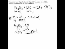 Finding Limiting And Excess Reagents Chemistry Excess Find