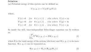 F Center An Electron Trapped In An Infinite Cubic Well Potential Energy Low Energy Level Physical Chemistry