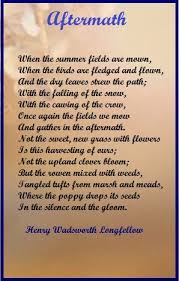 Aftermath Henry Wadsworth Longfellow Longfellow Poems Narrative Poetry Henry Wadsworth Longfellow
