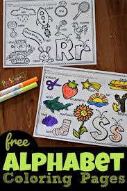 Enjoy these free, printable alphabet coloring pages! Free Alphabet Coloring Pages