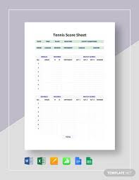 Tennis Score Sheet Template Word Doc Excel Apple Mac Pages Google Docs Google Sheets Apple Mac Numbers Tennis Scores Templates Word Doc