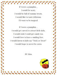 If I Were A Pumpkin Halloween Poems For Kids Personification Poems Pumpkin Poem